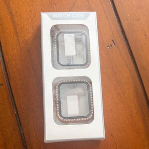 Silver and Black Watch Case Set